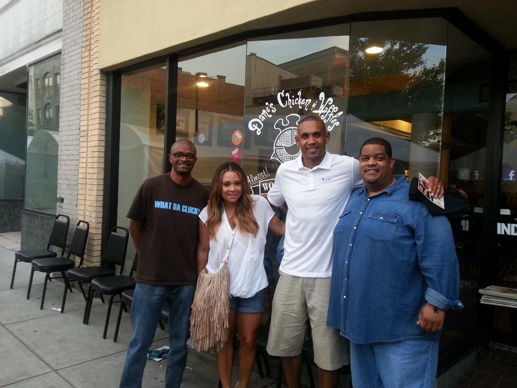 Grant Hill and Tamar visit Dame's Chicken and Waffles